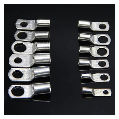 Super Cool 100 Pack SC25-4 Ring Lug Terminals Made From Real Tinned Copper For Your Battery Wires Crimp Or Solder With Ease And Zero Fuss On Any Heavy Duty Wire Setup, SC25-4 ring lugs