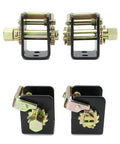 Heavy Duty Lashing Winch Set For Trucks 2 Pack Left Right Fits 2 Inch Webbing Steel bolt-on weld-on winches
