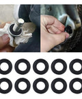 10 Pcs Oil Drain Plug Gasket Set M12 M14 Replacement OEM 12616850 Keeps Oil Leaks Down Seals Tight Secure Washer Compatible With Buick Cadillac GMC Chevrolet For A Tight Leak Free Seal, black rubber washers