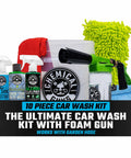 Arsenal Builder Car Wash Kit With Foam Gun, Bucket, And Three Car Care Liquids For Thick Clingy Suds That Last, Works With Garden Hose