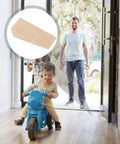 Heavy Duty Wooden Door Stop Wedges 5 Pack Triangular Door Holder Protects Walls At Home Office And Store Use Durable Reusable Stopper
