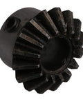 Bevel Gear Wheel Made From 45 Steel With 16 Teeth, 1.5 Module, 10mm Bore, 25.5mm Outer Diameter And 18mm Thickness, side view