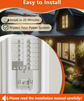 Manual Transfer Interlock Kit For LITLK Keep Your Home Powered Safely With Seamless Switch Between Main Power And Backup Generator No Backfeed Allowed Easy Install Heavy Duty Electrical Accessory For Portable Generator Power Transfer, steel panel cover on breaker box