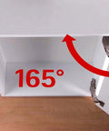 Concealed Hydraulic 165 Degree Frameless Cabinet Door Hinges With Adjustable Mounting Easy Install Soft Closing Nickel Plated