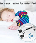 Child sleeping peacefully with Rolls Like A Dream Heavy Duty Polyurethane Swivel Caster Wheels With Lock Brakes And Threaded Stems.