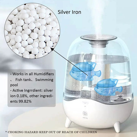 10 Pack Universal Humidifier Tank Cleaner Set For Warm And Cool Mist Humidifiers And Fish Tanks No Fuss Cleanup Works With Drop Droplet Adorable Tank Models Blue Cleaning Pods 1.75 By 2.55 Inches