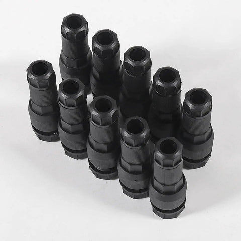 20 Pack Low Voltage Waterproof Landscape Light Cable Connectors For 12 To 20 Gauge Wire arranged vertically on white background
