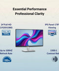 24 Inch IPS Monitor With Stand For Crisp Full HD 1080p At 100 Hz Dope Visuals Blue Light Filter And ComfortView Plus Wide Viewing Angles