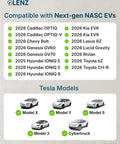 Compatibility list for J1772 To NACS EV Charger Adapter For Tesla And NACS Vehicles Works With 2026 Hyundai Kia Rivian Toyota BZ Lexus RZ Lucid