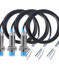 Inductive Proximity Sensor 8mm Detecting Distance 3 Pack NPN NO DC 6-36V 3-Wire M18 Switch for 3D Printer Bed Leveling Kit