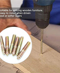 Tough As Nails Heavy Duty Double Ended M10 Hanger Bolts Yellow Zinc Plated Dowel Screws in wood furniture assembly
