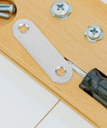 Heavy Duty Stainless Steel Flat Straight Bracket Connector With Two Holes For Wood Furniture Repair And Shelf Fixing Mending Joining Plate