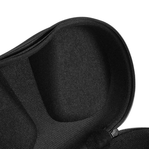 Inside view of a Portable Diving Mask Storage Case for Scuba Glasses and Snorkel Gear, lightweight and protective, with zipper
