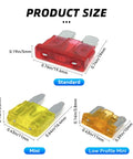 306 Piece Car Fuses Assortment Kit With Fuse Pullers And Circuit Testers For RV Truck Auto includes standard, mini, low profile