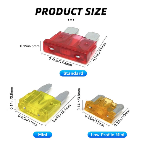 306 Piece Car Fuses Assortment Kit With Fuse Pullers And Circuit Testers For RV Truck Auto includes standard, mini, low profile