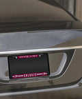 Car showing "Southern Illinois Salukis" license plate frame, black finish, mounted on trunk.