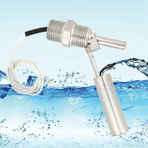 Beefy Liquid Level Sensor Stainless Steel Water Level Switch 110V 1/2 NPT Male Thread For Tank Pool Pond Garden Irrigation