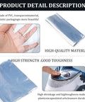 80 Pack Clear Pvc Heat Shrink Wrap Bags 10 By 16 Inches for durable packaging, showing material thickness and flexibility.