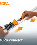 NGX 96 Inch Clamp Edge System With Quick Connect And Quick Lock Lever for fast, accurate straight cuts on circular saws.