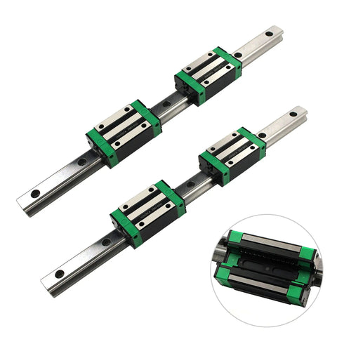 1000mm HGR20 Square Linear Guide Rail with HGH20CA Carriage Bearing Blocks for DIY CNC Routers Lathes and Mills Rugged Beefy Build