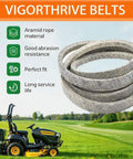 5/8 Inch By 126 Inch Lawn Mower Deck Belt With Aramid Cord Reinforcement For 72 Inch Deck ZTrak Models TCU16495 777 And 797 Replacement