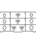Layout of All-In-One Heavy Duty Hydraulic Fittings And Adapter Kit With 101 Adapters And 150 O Rings For NPT Threads in HBT5600 Case