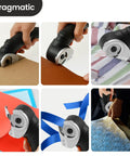 Heavy Duty Cordless Electric Scissors With Rechargeable Power Shears For Cuttin Cardboard Cloth Leather And Carpet Features slick ergonomic grip cutting through various materials.