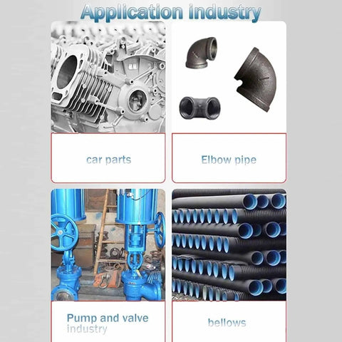 Portable Rotary Welding Positioner With Versatile Cutting And Grinding Assembly Table featuring application industry images.