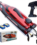 14 Inch RC Boat With Sick Speed Remote Control Boat For Kids And Adults 23 Plus MPH Water Toy, batteries, remote, box