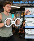 8-Shaped 360 Degree Rotatable Forearm Trainer with adjustable resistance levels in gym setting