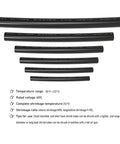 40 Pieces Heat Shrink Tubing Kit 4mm Diameter 40mm Length 2 To 1 Shrink Ratio Black Polyolefin Electrical Tubing Displayed
