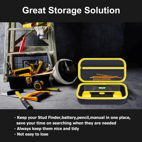 Heavy Duty Eva Carrying Case For Professional Stud Finders With Rock Solid Protection And Snug Custom Fit Compatible With M210 710pro 710plus 5000plus Tools Kick Ass Job Site Durability Built To Handle Daily Drops And Scratches Without Breaking A Sweat