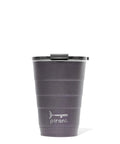 16 Oz Triple Vacuum Insulated Stackable Tumbler With Leak Proof Screw Top Lid in slate, featuring a sleek stainless steel design.