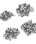 Knock Out Quality Stainless Steel Rivet Nut Kit With M3 M4 M5 M6 Threaded Inserts arranged in piles for metalworking and DIY builds.