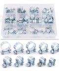 Dude, This Rock Solid Stainless Steel Worm Gear Hose Clamp Kit Is Total Sick Gear For 10 Sizes From 7 To 18mm And Perfect For Any Auto Job Or Home Repair Work Today Without Breaking The Bank. 60-piece stainless steel worm gear hose clamp kit in storage case, 7-18mm