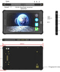 Hardcore Rugged Android 11 Tablet With 8GB Ram And 256GB Storage, showing ports and buttons for industrial use.