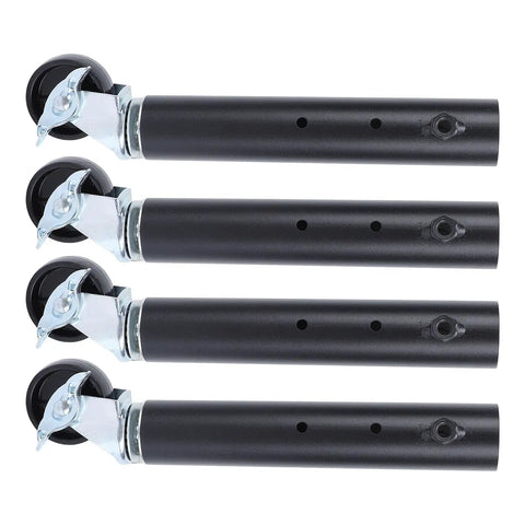 Heavy Duty Carbon Steel Furniture Legs With Casters 4 Pack Table Leg Extenders Riser For Easy Installation
