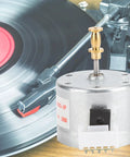 Heavy Duty Dc 12V Record Player Turntable Motor With 3 Speeds At 33 45 78Rpm CW Rotation And 25 Millimeter Mounting Hole