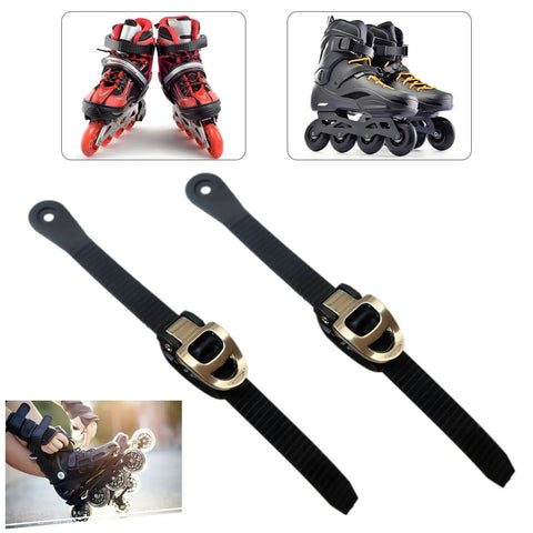 2 Set Inline Skate Straps With Adjustable Buckle, Universal Replacement Latches And Mount Screws Nuts Kit, with rollerblades