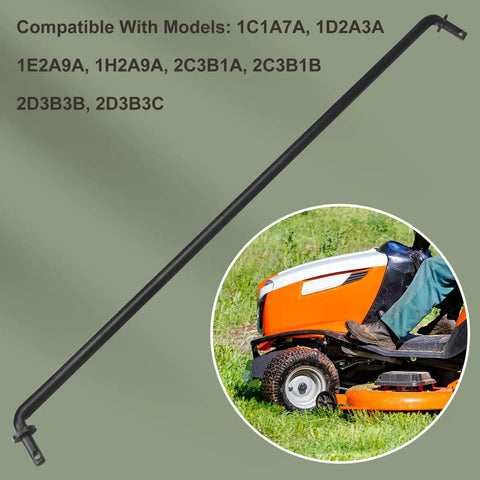 Beefed Up Front Axle Tie Rod Replacement For Lawn Mower That Fits Craftsman Poulan And Husqvarna Models 192757 532192757 130465 532130465 LT1000 Series Durable Steel Link For Reliable Steering On Your Mower, black steel rod