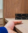 Stainless Steel Dope Butt Cabinet Hinges With Screws For Wooden Box Doors And Cabinet Doors, Foldable Leaves With Flat Opening Design