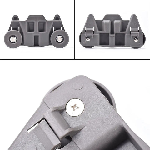 Four Pack Upgraded Lower Dishwasher Wheel Replacement Set With Carbon Steel Screws Rust Resistant Durable Roller Wheels