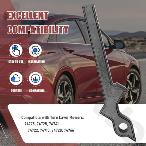 Heavy Duty Beefed Up Control Arm Replacement For Quest E S Series And Time Cutter Z Master Lazer Z Lawn Mowers Fits 34 Inch 42 Inch 50 Inch Decks With Replacement Parts 133-9299-05 115-5098-03 115-5098-05, black steel arm
