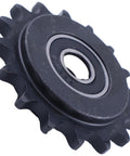 Half Inch Bore 16 Tooth Tensioner Idler Sprocket Compatible With 40 41 420 Chain Sealed Bearings aluminum view