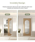 36x80 Inch Pocket Door Frame Hardware Kit with Two Way Soft Close for 2x4 Stud Walls Sliding Hardware for 24 to 36 Inch Wide Doors