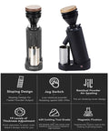 Game Changer Electric Coffee Grinder With Forty Millimeter Stainless Steel Conical Burrs And Nineteen Adjustable Grind Sizes For Perfect Drip French Press And Cold Brew Coffee Setup on display.