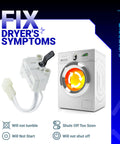 Easy Install Dryer Door Switch Replacement Fits Whirlpool Maytag Kenmore Dryers Replaces 3406109 3405100 3405101 3406100 3406101 AED4475TQ1 MEDC400VW0 No Fuss DIY Friendly Upgrade For 60 70 80 90 500 600 700 800 Series and laundry symptoms