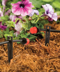 100 Pack Quarter Inch Drip Irrigation Stakes Plastic 5.68 Inch Barb Connector For Quarter Inch Tubing in garden mulch