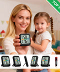 Room Thermometer And Hygrometer Real Time Temperature And Humidity Monitor With Fast Five Second Refresh High Accuracy Digital Meter With 24 Hour Max Min Data Ideal For Humidifiers And Air Conditioning Control, handheld black display in nursery