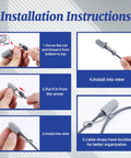Installation instructions for V4 Silicone Cable Caps For Mini Satellite Cable Ends Protective Plug Caps That Snap Tight.
